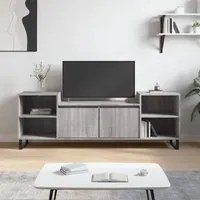 Mobile TV Grigio Sonoma 160x35x55 cm in Legno Multistrato 831354