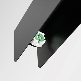 Lampadario LED nero in metallo Nebula – Sollux