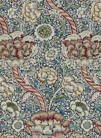 Morris & Co Carta da parati Wandle - Indigo/ Madder