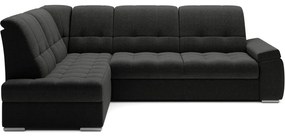 Divano angolare grigio scuro allungabile/con contenitore (con penisola a sinistra/a L) Sado – ELTAP