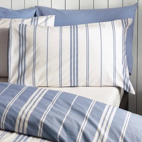 Set copripiumino e federa bianco e blu per letto singolo 135x200 cm Harbour Stripe – Catherine Lansfield