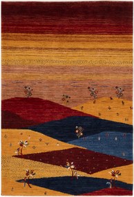 Loribaft Tappeto persiano 100 x 150 Rosso (Iran) Annodato A Mano