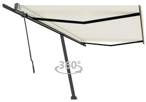 Tenda Da Sole Manuale Autoportante 500x300 Cm Crema /