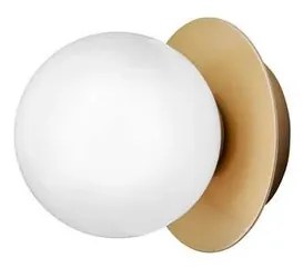 Liila 1 Applique da Parete/Plafoniera IP44 Small Nordic Gold/Opal - Nuura