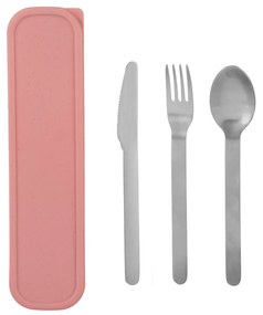 Set 3 posate con astuccio da viaggio