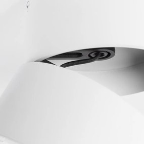 Faretto moderno bianco rotondo orientabile - Go Nine