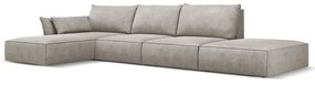 Divano angolare grigio chiaro (angolo sinistro) Vanda - Mazzini Sofas