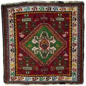 Shiraz Tappeto persiano 60x60 Rosso (Iran) Annodato A Mano