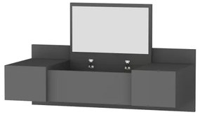 Tavolo da trucco ZAKKUM 33x100 cm antracite