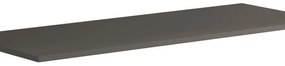 Top per lavabo Niwa L 120 x H 1.8 x P 46 cm laccato opaco grigio carbone truciolare