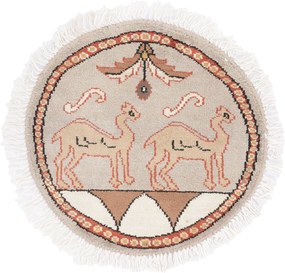 Agra Tappeto 50 x 50 (Indian) Annodato A Mano