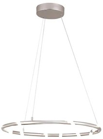 Lampadario LED moderno Teddy grigio, luce naturale 5800 lumen, NOVECENTO