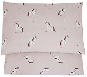 EKO - Lenzuola per culla in mussola di cotone UNICORNO 2 pezzi