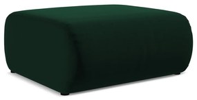 Poggiapiedi verde scuro con rivestimento in velluto Ekahi – Makamii