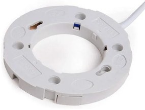 Portalampada gx53 completo di cavo trasparente 30cm di alimentazione