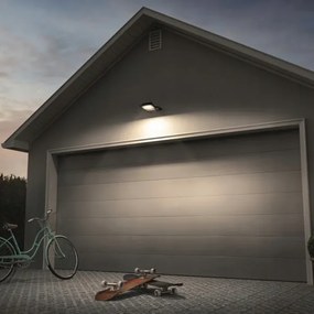 Proiettore da esterno LED con sensore, 50W, 230V, 4500K, IP65, nero