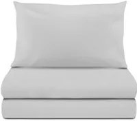 Completo letto singolo cotone grigio