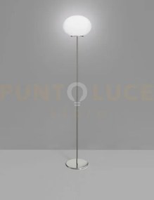 Lucciola lampada da terra p bianco satinato nickel satinato 1 luce ...