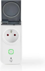 Nedis Wi-FiPO120EWT presa smart esterna 3680W/TYPE/230V Wi-Fi IP44
