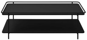 Tavolino da salotto nero in metallo 55x110 cm Yuba – Unique Furniture