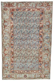 Hamedan Tappeto 200 x 130 Blu (Iran) Annodato A Mano