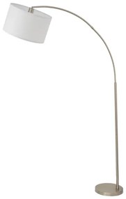 Lampada da terra ZENITH 1xE27/15W/230V cromo opaco/bianco