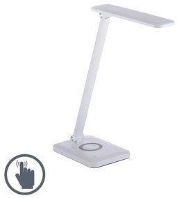 Lampada da tavolo design bianca LED dimmer tattile - TINA