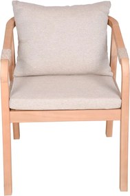 Sedie da esterno in set di colore naturale in legno massiccio 2 pz Bogota – Garden Pleasure