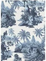 House of Hackney Carta da parati Sumatra - Offwhite/ Azure