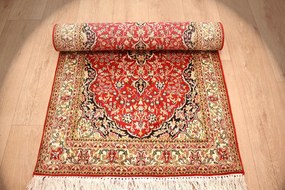Kashmir Tappeto 80x240 (Indian) Annodato A Mano