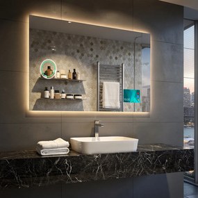 Rettangolare specchio bagno con luce LED L58