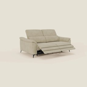 Arcos Divano 3 posti - piedini alti e poggiatesta reclinabili in microfibra impermeabile T11 beige