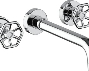 Rubinetto per lavabo Flower cromato JACUZZI RUBINETTERIA getto laminare cristallino