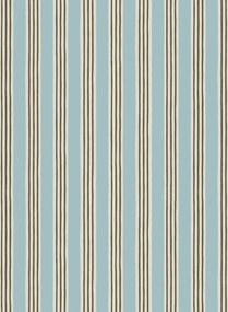 Josephine Munsey Carta da parati Kemble Stripe - Spruce/ Cobber/ Dew