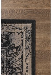 Tappeto in lana grigio scuro 100x180 cm Zana - Agnella