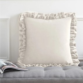 Cuscino decorativo in velluto 43x43 cm Velvet Double Frill – Catherine Lansfield