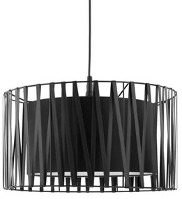 Lampadario a sospensione con filo HARMONY BLACK 1xE27/60W/230V