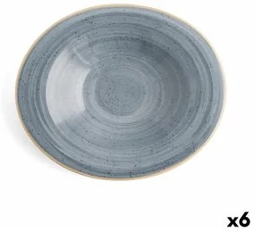 Piatto Fondo Ariane Terra Ceramica Azzurro (Ø 29 cm) (6 Unità)