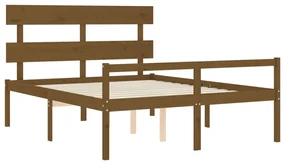 Giroletto con testiera miele 5ft king in legno massello