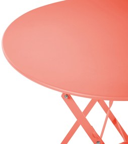 Set da balcone acciaio rosso corallo FIORI Beliani