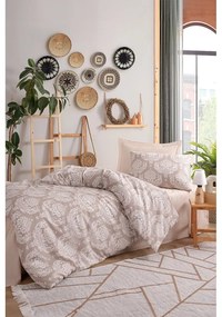 Biancheria da letto marrone per letto singolo 140x200 cm Post – Mijolnir