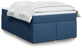 Giroletto A Molle Con Materasso Blu 120x190 Cm İn Tessuto /