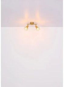 Globo 54802GB-2 - Faretto XARA I 2xE14/40W/230V oro