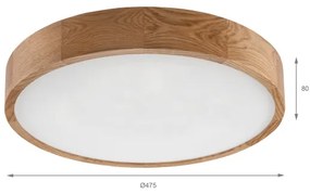 Brilagi - Plafoniera LED CARVALHO LED/36W/230V rovere Ø 47,5 cm