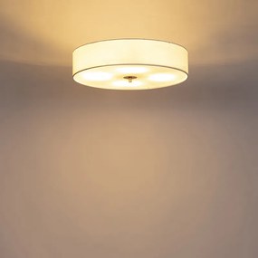 Lampada da soffitto rustica bianca 50 cm - Drum
