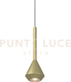 1202 sospensione 1 luce attacco gu10 colore ottone con cavo cm 250 ...