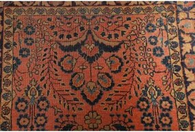 Antik Stilizzato Terracotta Blu Scuro Corsia 74x190 Cm