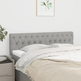 Testiera 2 Pz Grigio Chiaro 80x7x78/88 Cm İn Tessuto /