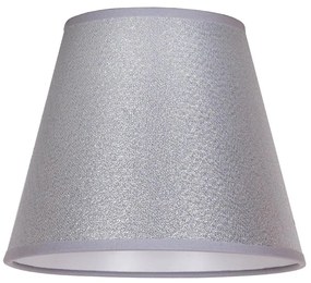 Duolla - Paralume  per lampada da tavolo SOFIA XS E14 diametro 18,5 cm argento
