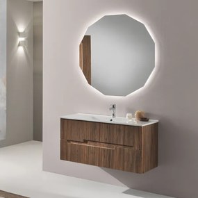 Mobile sospeso bagno 80 cm a 2 cassetti RIGHE Tek